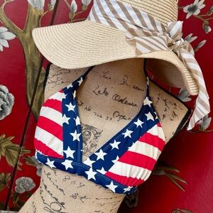 Women’s Patriotic “CATALINA” Bikini Top | #I14